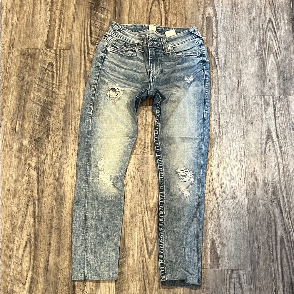 True Religion Blue Skinny Jeans